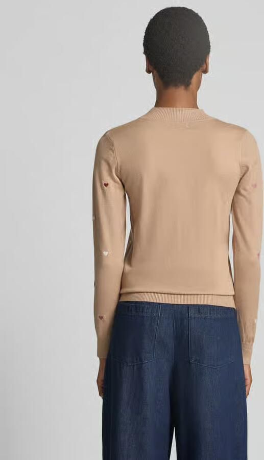 Apricot Gebreide pullover van viscosemix met stitchings - Foto 3