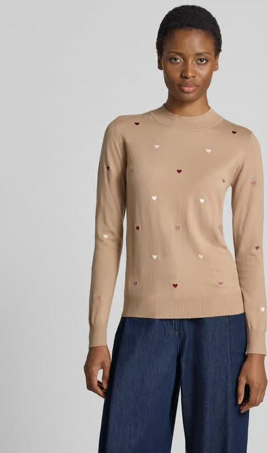 Apricot Gebreide pullover van viscosemix met stitchings - Foto 2