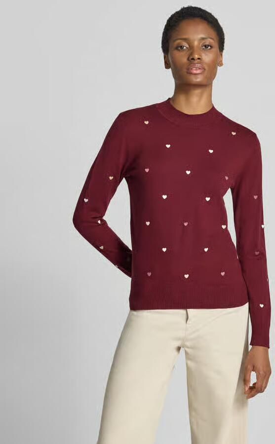 Apricot Gebreide pullover van viscosemix met stitchings - Foto 2