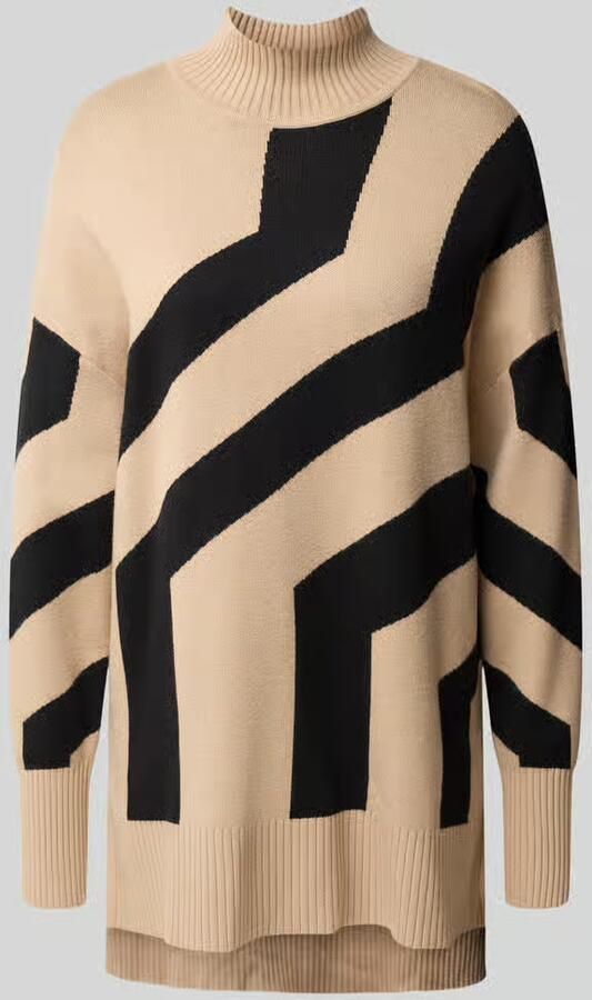 Apricot Gebreide pullover van viscosemix met opstaande kraag - Foto 7