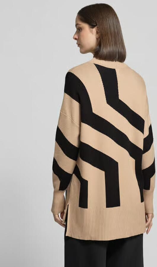 Apricot Gebreide pullover van viscosemix met opstaande kraag - Foto 8
