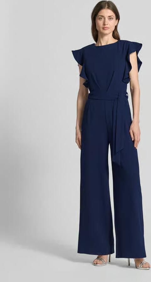 Apricot Jumpsuit met strikceintuur en steekzakken - Foto 3
