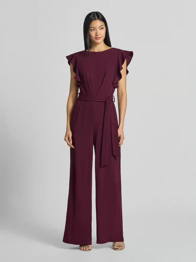 Apricot Jumpsuit met strikceintuur - Foto 3