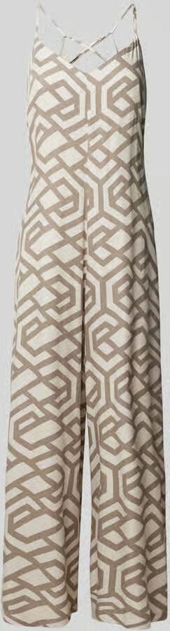 Apricot Jumpsuit van viscose met all-over motief