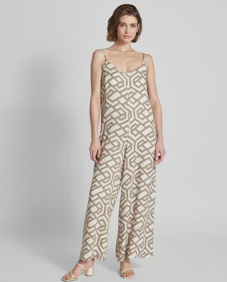 Apricot Jumpsuit van viscose met all-over motief - Foto 2