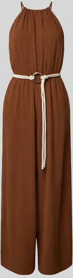 Apricot Jumpsuit van viscosemix met riem - Foto 2
