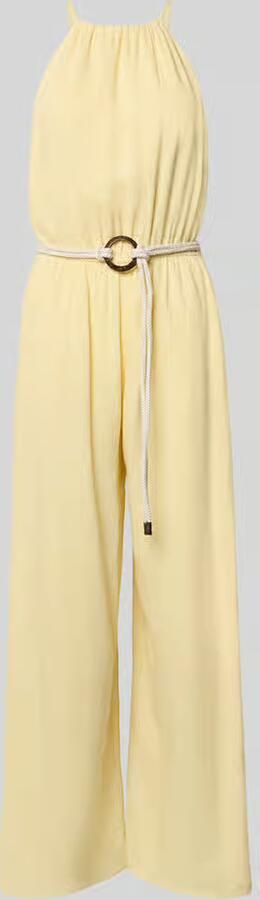 Apricot Jumpsuit van viscosemix met riem - Foto 2