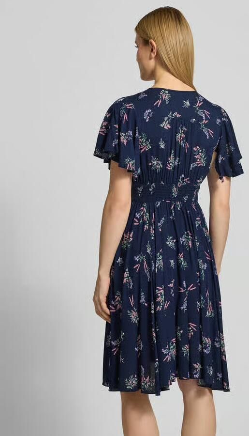 Apricot Knielange jurk van viscose met knoopsluiting - Foto 3