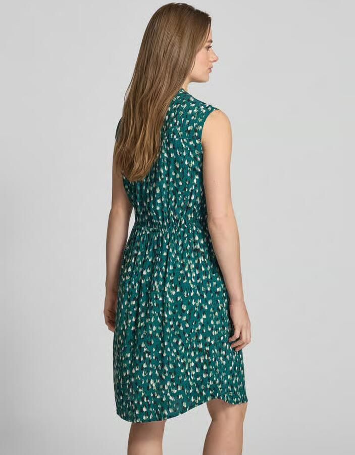 Apricot Knielange jurk van viscose metritssluiting