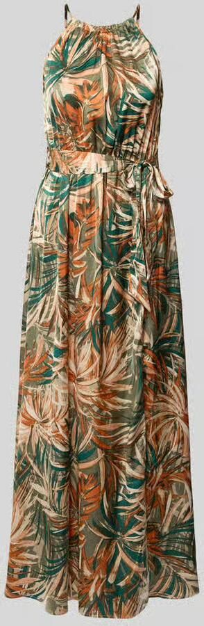 Apricot maxi-jurk met all-over bloemenmotief - Foto 2