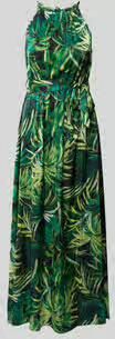 Apricot maxi-jurk met strikceintuur