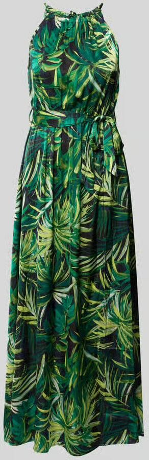 Apricot maxi-jurk met strikceintuur - Foto 2