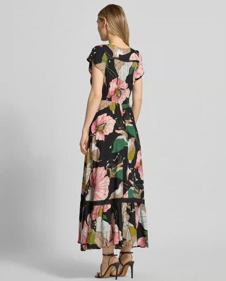 Apricot Maxi-jurk met all-over bloemenprint