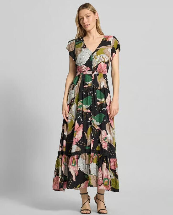 Apricot Maxi-jurk met all-over bloemenprint - Foto 2