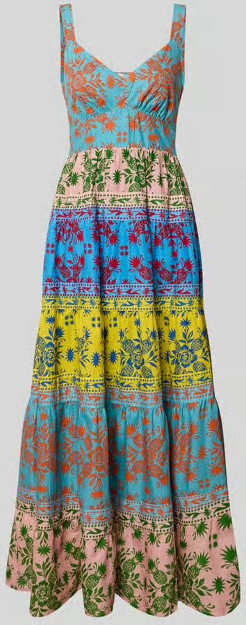 Apricot Midi-jurk in allover-look met V-hals - Foto 2