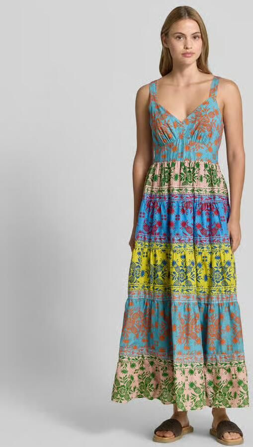 Apricot Midi-jurk in allover-look met V-hals - Foto 3