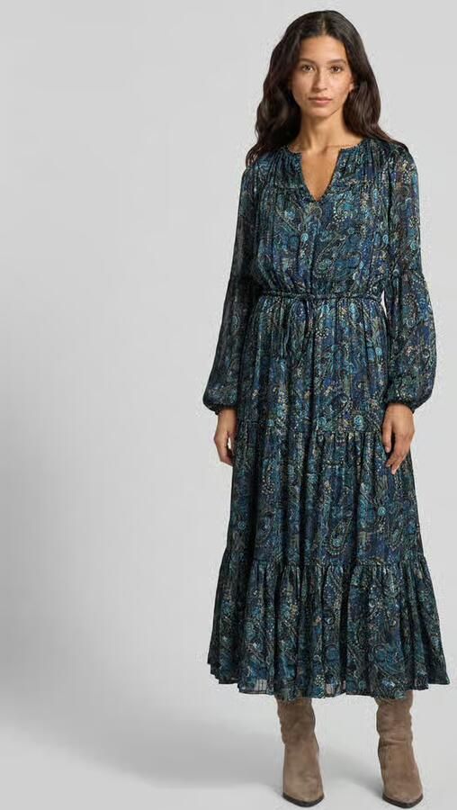 Apricot Midi-jurk met all-over paisleyprint - Foto 2