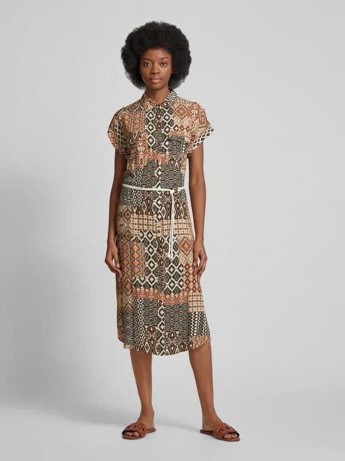Apricot Midi-jurk met all-over print
