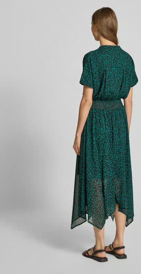 Apricot Midi-jurk met ritssluiting en steekzakken