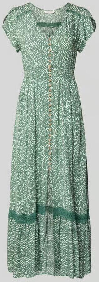 Apricot Midi-jurk van viscose met all-over motief - Foto 4