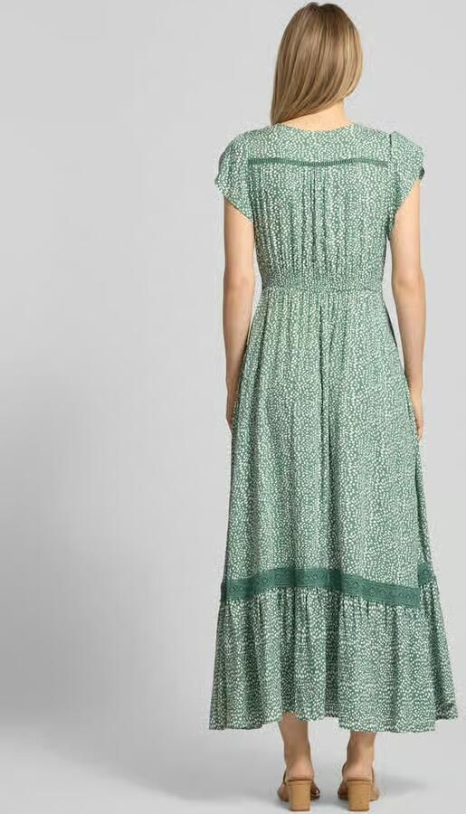 Apricot Midi-jurk van viscose met all-over motief