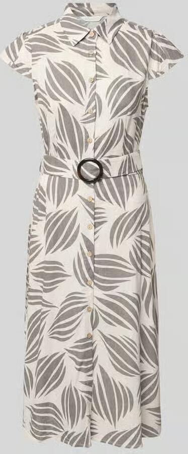 Apricot Midijurk van viscosemix met linnengehalte - Foto 2