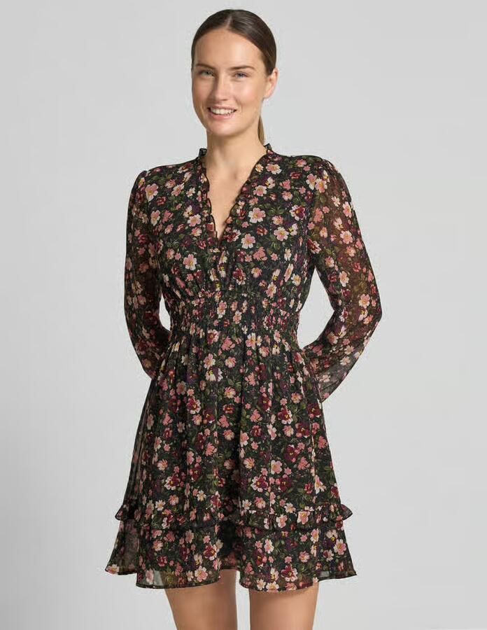 Apricot Mini-jurk in all-over look met elastisch tailleband - Foto 2