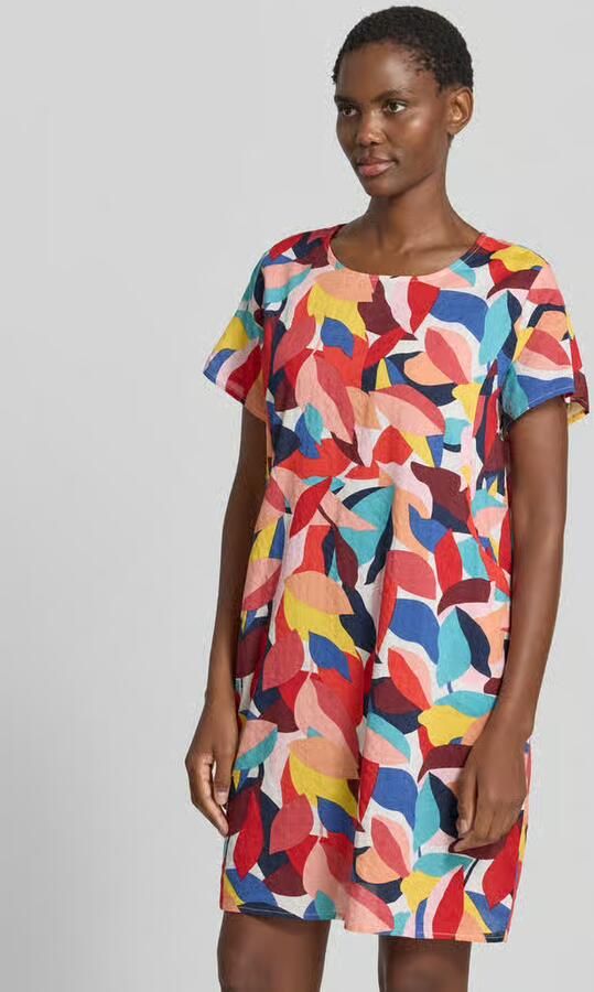 Apricot Mini-jurk in allover-look met ronde hals - Foto 4