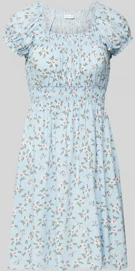 Apricot Mini-jurk van viscose met pofmouwen