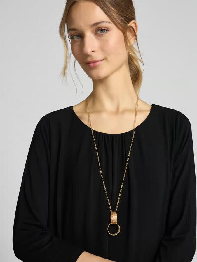 Apricot Mini-jurk met ronde hals - Foto 2