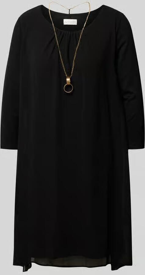 Apricot Mini-jurk met ronde hals - Foto 4