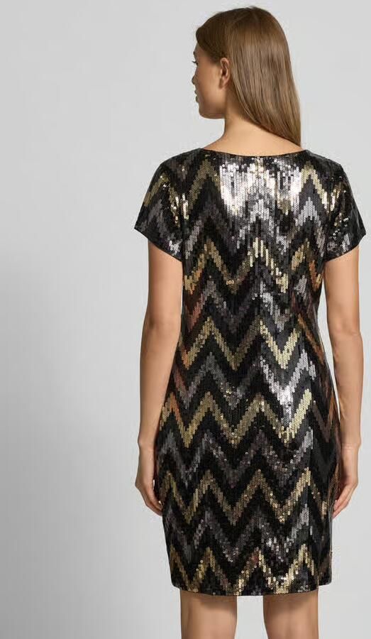 Apricot Mini-jurk met pailletten model 'PARTY' - Foto 3