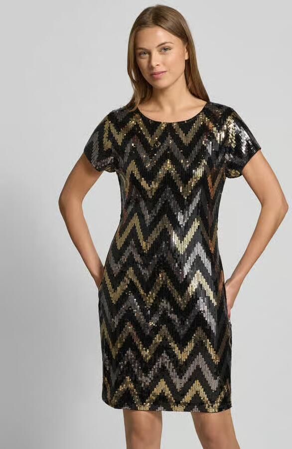 Apricot Mini-jurk met pailletten model 'PARTY' - Foto 2