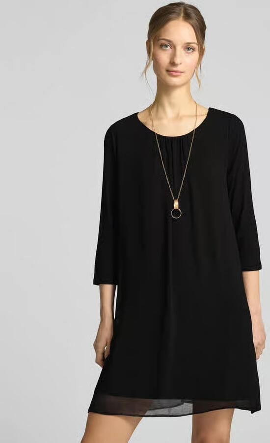 Apricot Mini-jurk met ronde hals - Foto 3