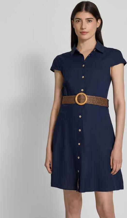 Apricot Mini-jurk met tailleriem - Foto 2