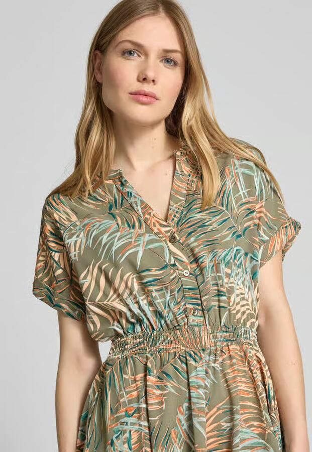 Apricot Mini jurk met tuniekkraag - Foto 2