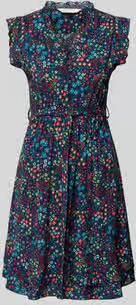 Apricot mini-jurk van pure viscose met een florale all-over print