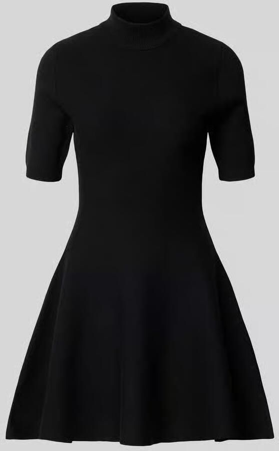 Apricot Mini-jurk van viscosemix met opstaande kraag