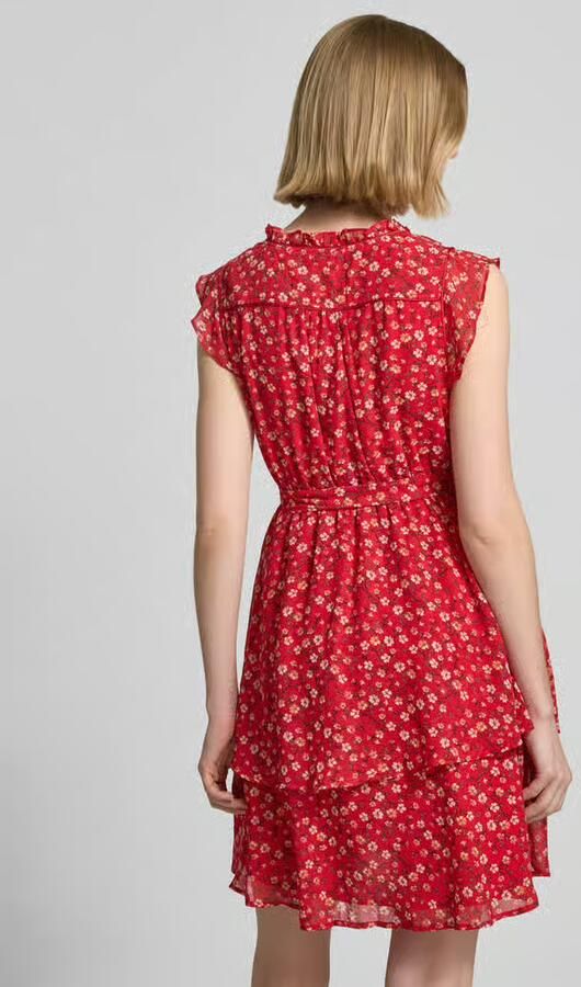 Apricot Minijurk met een all-over bloemenprint - Foto 3