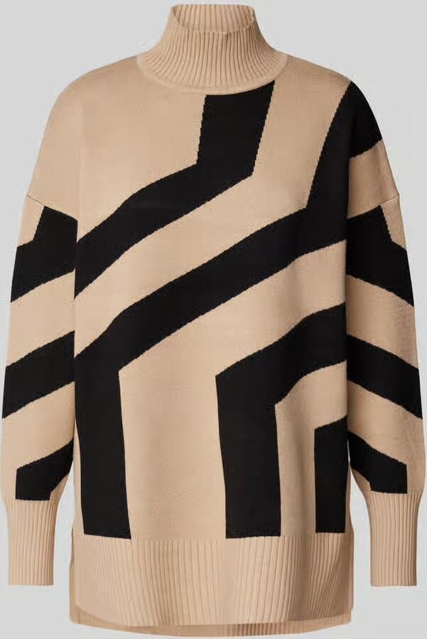 Apricot Gebreide pullover van viscosemix met opstaande kraag - Foto 2