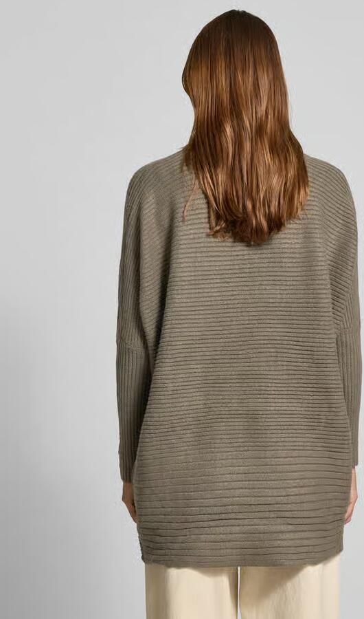 Apricot Oversized pullover in gebreide look met opstaande kraag