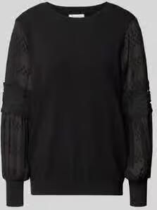 Apricot Regular fit blouse van viscosemix met opengewerkt stitching - Foto 5