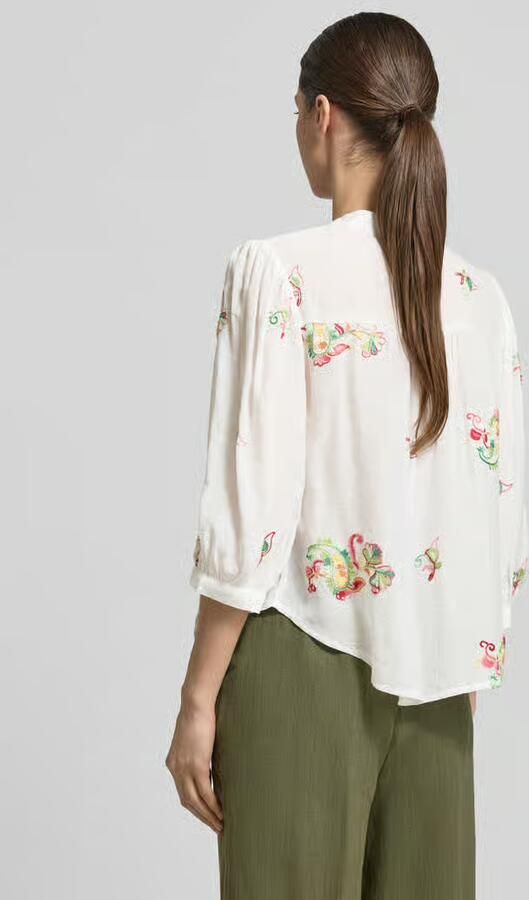 Apricot regular fit blouse van viscosemix met stitchings