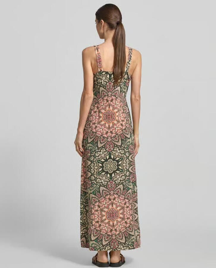 Apricot regular fit maxi-jurk met all-over paisleydessin model 'Slinky' - Foto 3