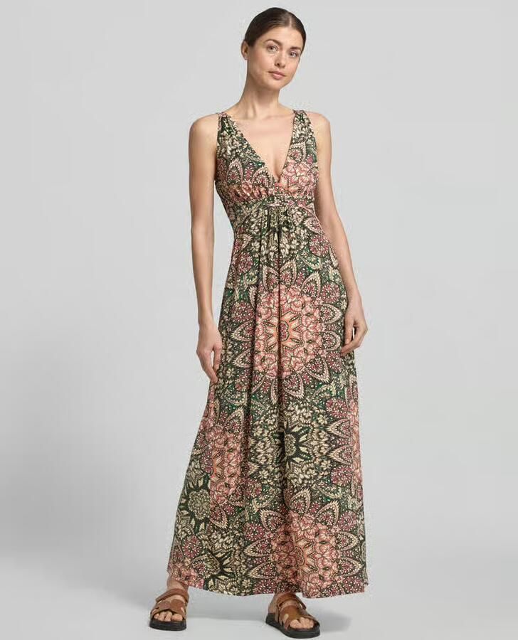 Apricot regular fit maxi-jurk met all-over paisleydessin model 'Slinky' - Foto 2