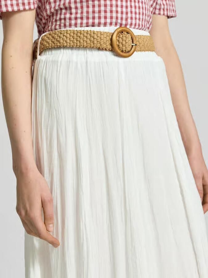 Apricot regular fit midirok van viscosemix met riem