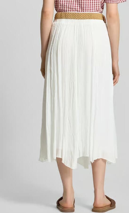 Apricot regular fit midirok van viscosemix met riem - Foto 2