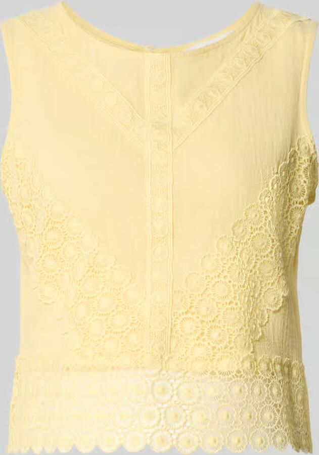 Apricot regular fit top met ajourstitching - Foto 2