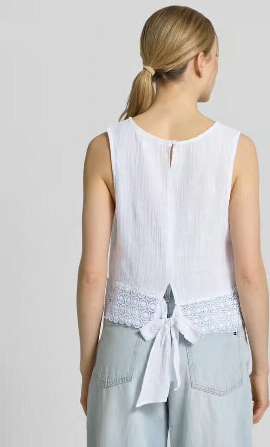 Apricot regular fit top met ajourwerk - Foto 3