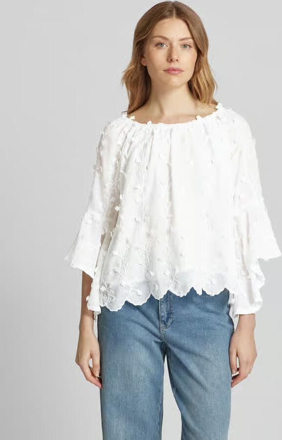 Apricot Relaxed fit blouse met structuurmotief - Foto 4